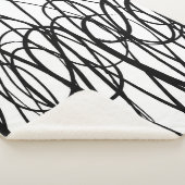 Brush abstract pattern. Grunge texture. Background Sherpa Deken (3/4)