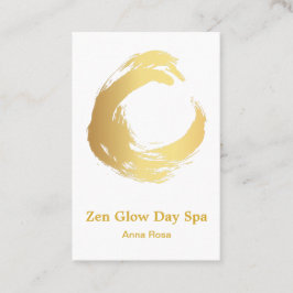 *~* Brush Abstract Reiki Spa Meditation Gold Visitekaartje
