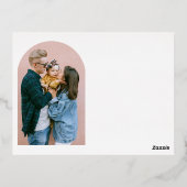 Brush Calligraphy 6 Arch Foto Moederdag Folie Feestdagen Briefkaart (Achterkant)