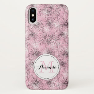 Brush cherry lelie-pilly bloemenroze iphone case