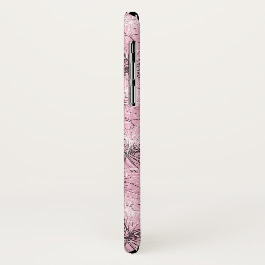 Brush cherry lelie-pilly bloemenroze iphone case (Achterkant/links)