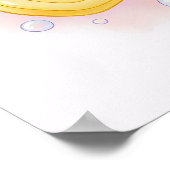 Brush, Floss, Flush, Wash Kids Bathroom Wall Art Poster (Hoek)