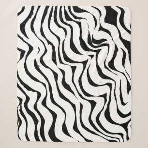 Brush grunge pattern. White and black vintage. abs Sherpa Deken