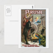 Brush ~ King of Wizards  Magic Act Briefkaart (Voorkant / Achterkant)