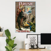 Brush ~ King of Wizards Magic Act Poster (Thuiskantoor)