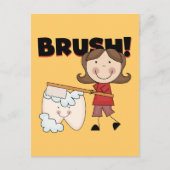 BRUSH - meisje met tatoeages en cadeautjes Briefkaart (Voorkant)