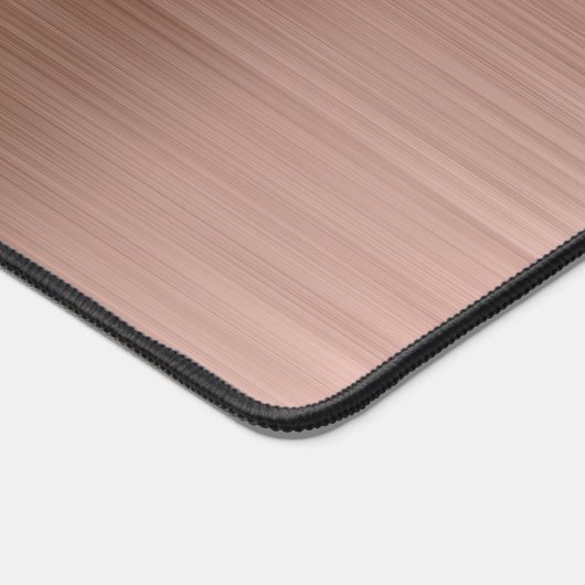 Brush Metallic Roos Gold Desk Mat (Hoek)