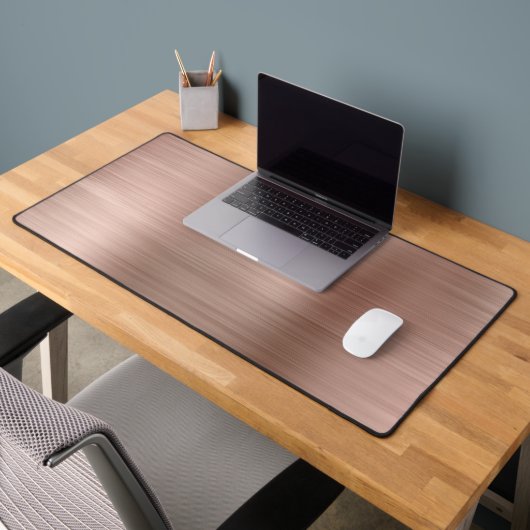 Brush Metallic Roos Gold Desk Mat (Kantoor 2)