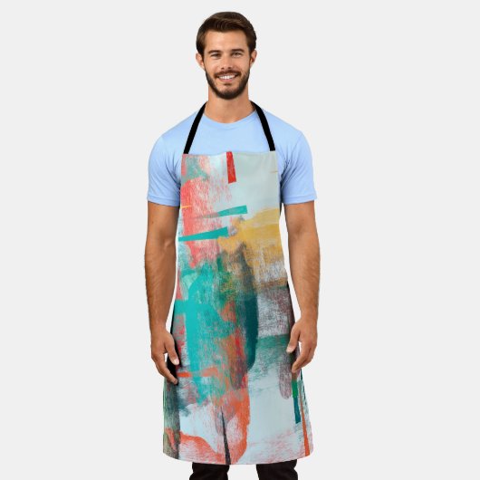 Brush painting. Artistic canvas mix unique form. O Schort (Gedragen)