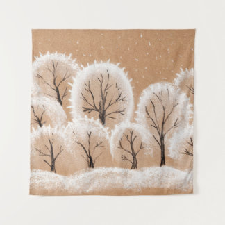 Brush painting. Artistic canvas. Oil art. Wandkleed