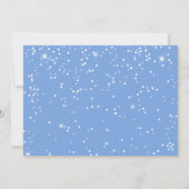 Brush Script Blue Merry Christmas Family Kaart (Achterkant)