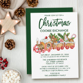 Brush Script Christmas Cookie Exchange Kaart