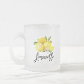 Brush Script Limoncello Citroenen Frosted Glass Mo Matglas Koffiemok (Links)