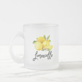 Brush Script Limoncello Citroenen Frosted Glass Mo Matglas Koffiemok