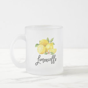 Brush Script Limoncello Citroenen Frosted Glass Mo Matglas Koffiemok