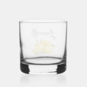 Brush Script Waterverf Lemons Limoncello Glass Whisky Glas (Achterkant)