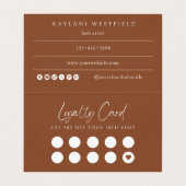 Brush Script Wimpers Vouwde Zakelijke & Loyalty Ca Visitekaartje (Binnenkant ongevouwen)