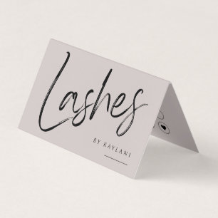 Brush Script Wimpers Vouwde Zakelijke & Loyalty Ka Visitekaartje