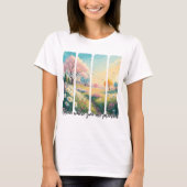 Brush Stroke Bloom waar u geplant Shirt (Voorkant)