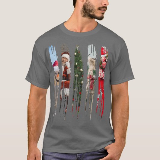 Brush Stroke Christmas Magic Custom T-shirt (Voorkant)