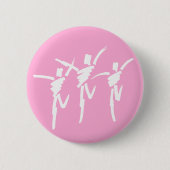 Brush Stroke Dance Trio Button in Roze (Voorkant)
