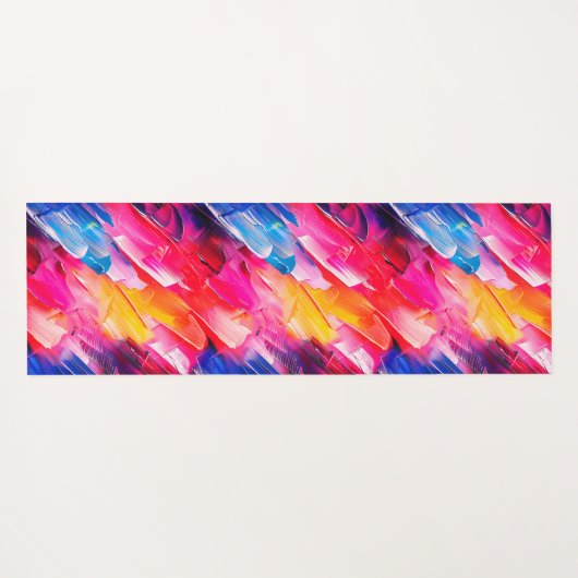 brush strokes 2 pattern yogamat (Achterkant (horizontaal))