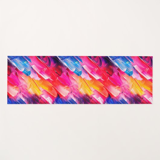 brush strokes 2 pattern yogamat (Voorkant (horizontaal))