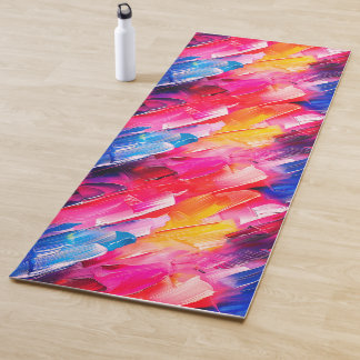 brush strokes 2 pattern yogamat
