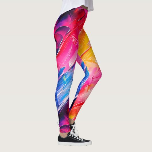 brush strokes pattern 2 leggings (Rechts)