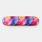 brush strokes pattern 2 persoonlijk skateboard (Horizontaal)