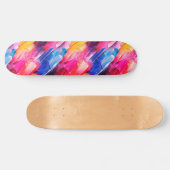 brush strokes pattern 2 persoonlijk skateboard (Horizontaal)