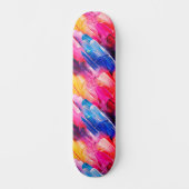 brush strokes pattern 2 persoonlijk skateboard (Voorkant)