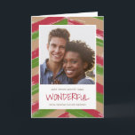 Brush Strokes Photo Christmas Greeting Card Feestdagen Kaart<br><div class="desc">Send stylish foliday cards to your friends and family with these modern brush strokes foto Christmas cards by Orabella Prints!</div>