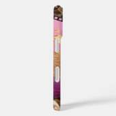 Brush Strokes Roze & Gouden Film Strip Foto Case-Mate iPhone Case (Achterkant / Rechts)