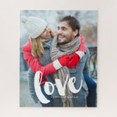 Brush Typografie "Love" Legpuzzel (Verticaal)