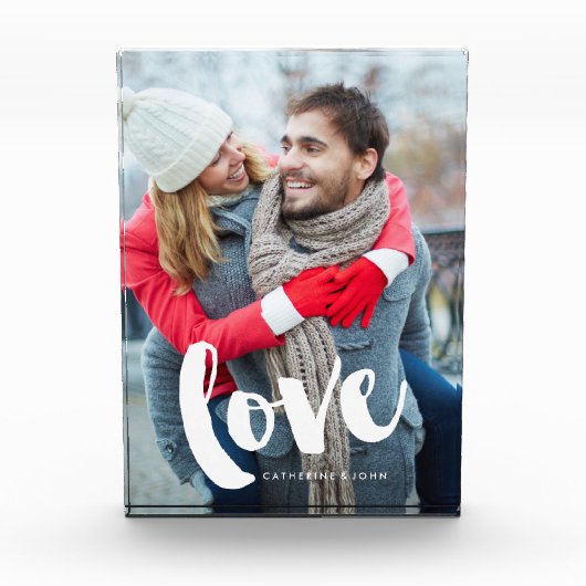 Brush Typography Love Fotoblokken (Voorkant)