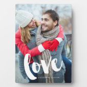 Brush Typography Love Fotoplaat (voorkant)