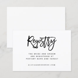 Brush Typography Registry Kaart