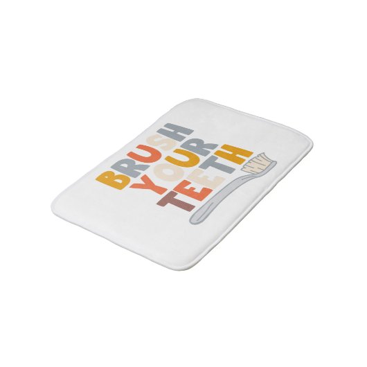 Brush your teeth badmat (Gekanteld)