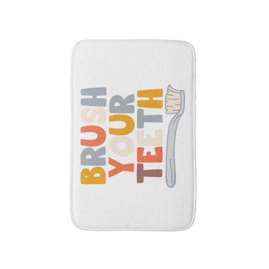 Brush your teeth badmat (Voorkant Verticaal)