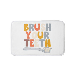 Brush your teeth badmat