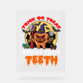 Brush Your Teeth Funny Dental Hygienist Pun Acryl Bord (Voorkant)