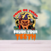 Brush Your Teeth Funny Dental Hygienist Pun Acryl Bord (Neutraal)