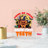 Brush Your Teeth Funny Dental Hygienist Pun Acryl Bord (Huwelijk)