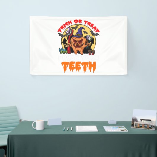 Brush Your Teeth Funny Dental Hygienist Pun Spandoek (Beurs)