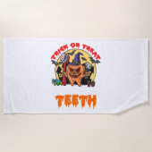 Brush Your Teeth Funny Dental Hygienist Pun Strandlaken (Voorkant)