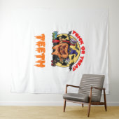 Brush Your Teeth Funny Dental Hygienist Pun Wandkleed (In Situ (horizontaal))