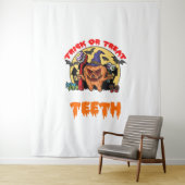 Brush Your Teeth Funny Dental Hygienist Pun Wandkleed (In situ)