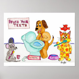 Brush Your Teeth Poster