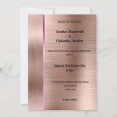 BRUSHED BRONZE TRIMMED 2 INVITATIE KAART (Voorkant)